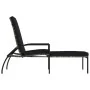 Gray PE rattan sun lounger with footrest by vidaXL, Loungers - Ref: Foro24-317630, Price: 92,98 €, Discount: %