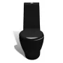 WC- und Bidet-Set aus schwarzer Keramik von vidaXL, Badewannen und Bidets - Ref: Foro24-270060, Preis: 411,70 €, Rabatt: %