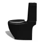 WC- und Bidet-Set aus schwarzer Keramik von vidaXL, Badewannen und Bidets - Ref: Foro24-270060, Preis: 411,70 €, Rabatt: %