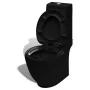 WC- und Bidet-Set aus schwarzer Keramik von vidaXL, Badewannen und Bidets - Ref: Foro24-270060, Preis: 411,70 €, Rabatt: %