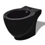 WC- und Bidet-Set aus schwarzer Keramik von vidaXL, Badewannen und Bidets - Ref: Foro24-270060, Preis: 411,70 €, Rabatt: %