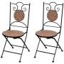 Klappbare Bistro-Gartenstühle 2 Stück Terrakotta-Keramik von vidaXL, Gartenstühle - Ref: Foro24-41529, Preis: 149,70 €, Rabat...