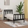 Estructura de cama madera maciza de pino negro 100x200 cm de vidaXL, Camas y somieres - Ref: Foro24-3107022, Precio: 131,81 €...