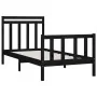 Estructura de cama madera maciza de pino negro 100x200 cm de vidaXL, Camas y somieres - Ref: Foro24-3107022, Precio: 131,81 €...