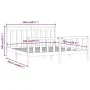 Solid black pine wood bed frame 200x200 cm by vidaXL, Beds and slatted bases - Ref: Foro24-3107052, Price: 204,25 €, Discount: %