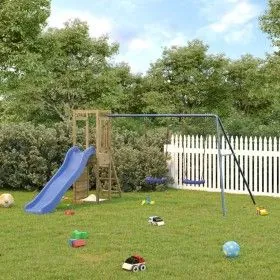 Parque infantil de exterior madera de pino impregnada de vidaXL, Columpios y estructuras de juegos - Ref: Foro24-3155929, Pre...