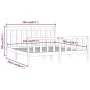 Solid pine wood bed frame 200x200 cm by vidaXL, Beds and slatted bases - Ref: Foro24-3107048, Price: 142,65 €, Discount: %