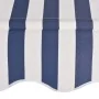 Manuell einziehbare Markise 200 cm blau-weiß gestreift von vidaXL, Markisen - Ref: Foro24-43220, Preis: 62,50 €, Rabatt: %