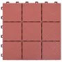 Baldosas de terraza 10 uds plástico rojo 30,5x30,5 cm de vidaXL, Suelos y moquetas - Ref: Foro24-48230, Precio: 59,04 €, Desc...