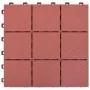 Terrace tiles 10 pcs red plastic 30.5x30.5 cm by vidaXL, Floors and carpets - Ref: Foro24-48230, Price: 56,41 €, Discount: %