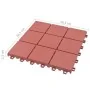 Terrace tiles 10 pcs red plastic 30.5x30.5 cm by vidaXL, Floors and carpets - Ref: Foro24-48230, Price: 56,41 €, Discount: %