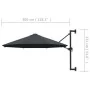 Wandschirm mit Metallstange 300 cm Anthrazit von vidaXL, Sonnenschirme - Ref: Foro24-44865, Preis: 94,90 €, Rabatt: %