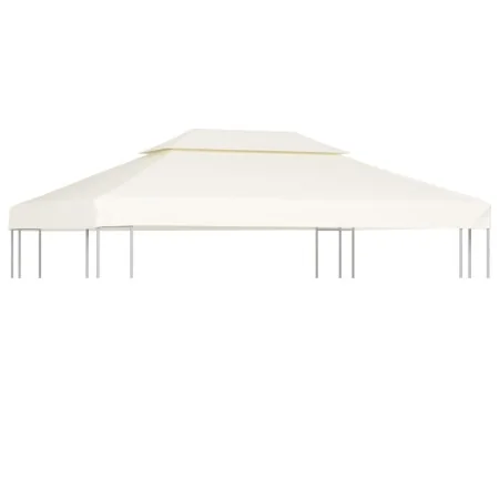 Cubierta de repuesto de cenador 310 g/m² blanco crema 3x4 m de vidaXL, Cubiertas para carpas y cenadores - Ref: Foro24-40880,...