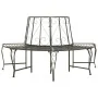 Halbrunde Gartenbaumbank aus Stahl 160 cm von vidaXL, Gartenbänke - Ref: Foro24-313034, Preis: 154,13 €, Rabatt: %