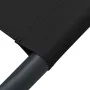 Garden lounger with awning and black cushion by vidaXL, Loungers - Ref: Foro24-313533, Price: 91,52 €, Discount: %