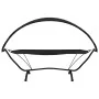 Garden lounger with steel canopy and black oxford fabric by vidaXL, Outdoor beds - Ref: Foro24-317599, Price: 136,72 €, Disco...