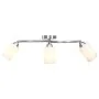 Lámpara de techo pantallas cerámica cono blanco 3 bombillas E14 de vidaXL, Apliques de techo - Ref: Foro24-289232, Precio: 30...