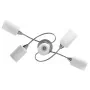 Deckenlampe mit weißen Keramik-Kegelschirmen für 5 E14 Glühbirnen von vidaXL, Deckenleuchten - Ref: Foro24-289238, Preis: 52,...