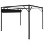 Garden gazebo with anthracite gray retractable roof 3x3 m by vidaXL, Tents and gazebos - Ref: Foro24-47954, Price: 264,30 €, ...