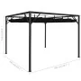 Garden gazebo with anthracite gray retractable roof 3x3 m by vidaXL, Tents and gazebos - Ref: Foro24-47954, Price: 264,30 €, ...