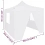 Professional folding tent with 4 walls white steel 3x3 m by vidaXL, Tents and gazebos - Ref: Foro24-48861, Price: 159,15 €, D...