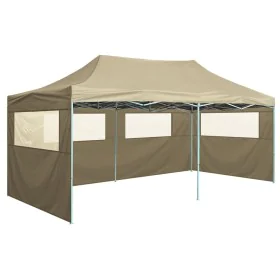 Professional folding tent with 4 cream-colored steel walls 3x6m by vidaXL, Tents and gazebos - Ref: Foro24-48866, Price: 231,...