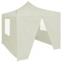 Carpa plegable profesional con 4 paredes acero color crema 2x2m de vidaXL, Carpas y cenadores - Ref: Foro24-48882, Precio: 10...