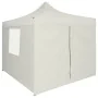 Carpa plegable profesional con 4 paredes acero color crema 2x2m de vidaXL, Carpas y cenadores - Ref: Foro24-48882, Precio: 10...