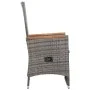 Sillas reclinables jardín y cojines 2 uds ratán sintético gris de vidaXL, Sillas de jardín - Ref: Foro24-46045, Precio: 217,3...