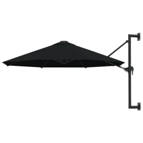 Wandsonnenschirm mit schwarzem Metallstab, 300 cm. von vidaXL, Sonnenschirme - Ref: Foro24-47300, Preis: 105,00 €, Rabatt: %