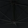 Sombrilla de pared con palo de metal negro 300 cm by vidaXL, Umbrellas - Ref: Foro24-47300, Price: 94,16 €, Discount: %