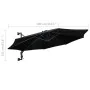 Sombrilla de pared con palo de metal negro 300 cm by vidaXL, Umbrellas - Ref: Foro24-47300, Price: 94,16 €, Discount: %