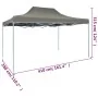 Professionelles Faltzelt aus anthrazitgrauem Stahl 3x4 m von vidaXL, Zelte und Pavillons - Ref: Foro24-48895, Preis: 116,39 €...