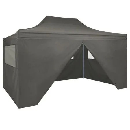 Professional folding tent 4 walls anthracite gray steel 3x4 m by vidaXL, Tents and gazebos - Ref: Foro24-48897, Price: 183,73...