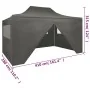 Professional folding tent 4 walls anthracite gray steel 3x4 m by vidaXL, Tents and gazebos - Ref: Foro24-48897, Price: 183,73...