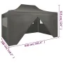 Professionelles Faltzelt 4 Wände anthrazitgrauer Stahl 3x4 m von vidaXL, Zelte und Pavillons - Ref: Foro24-48897, Preis: 179,...