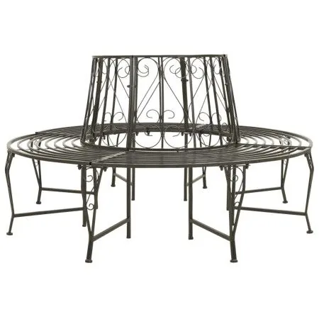 Gartenbaumbank aus Stahl 160 cm von vidaXL, Gartenbänke - Ref: Foro24-313033, Preis: 248,99 €, Rabatt: %
