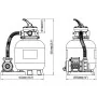 Sand filter pump 600 W 17000 l/h by vidaXL, Pool and spa filters - Ref: Foro24-90396, Price: 322,55 €, Discount: %