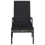 Lounger with footrest 2 units gray synthetic rattan by vidaXL, Loungers - Ref: Foro24-317633, Price: 206,34 €, Discount: %