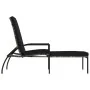 Lounger with footrest 2 units gray synthetic rattan by vidaXL, Loungers - Ref: Foro24-317633, Price: 206,34 €, Discount: %