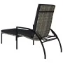 Liege mit Fußstütze 2 Einheiten graues synthetisches Rattan von vidaXL, Liegen - Ref: Foro24-317633, Preis: 206,34 €, Rabatt: %