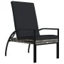 Lounger with footrest 2 units gray synthetic rattan by vidaXL, Loungers - Ref: Foro24-317633, Price: 206,34 €, Discount: %