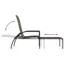 Lounger with footrest 2 units gray synthetic rattan by vidaXL, Loungers - Ref: Foro24-317633, Price: 206,34 €, Discount: %