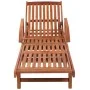 Tumbona con cojín madera maciza de acacia de vidaXL, Tumbonas - Ref: Foro24-42595, Precio: 233,28 €, Descuento: %