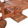 Lounger with solid acacia wood cushion by vidaXL, Loungers - Ref: Foro24-42595, Price: 233,30 €, Discount: %