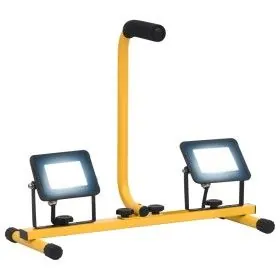 LED spotlight with handle 2x20 W cold white by vidaXL, Spotlights and reflectors - Ref: Foro24-149649, Price: 27,09 €, Discou...