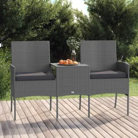2-seater garden sofa with anthracite synthetic rattan table by vidaXL, Outdoor sofas - Ref: Foro24-317624, Price: 169,51 €, D...