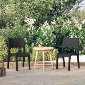 Gartenstühle 2 Stück PP Anthrazitgrau von vidaXL, Gartenstühle - Ref: Foro24-317725, Preis: 126,38 €, Rabatt: %