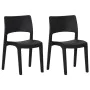 Gartenstühle 2 Stück PP Anthrazitgrau von vidaXL, Gartenstühle - Ref: Foro24-317725, Preis: 126,38 €, Rabatt: %