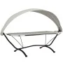 Garden lounge chair with steel canopy and cream Oxford fabric by vidaXL, Outdoor beds - Ref: Foro24-317601, Price: 136,72 €, ...